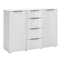 Sideboard Velaris Weiß - Schwarz/Weiß, MODERN, Metall (135,8/98/40,5cm) - Mömax