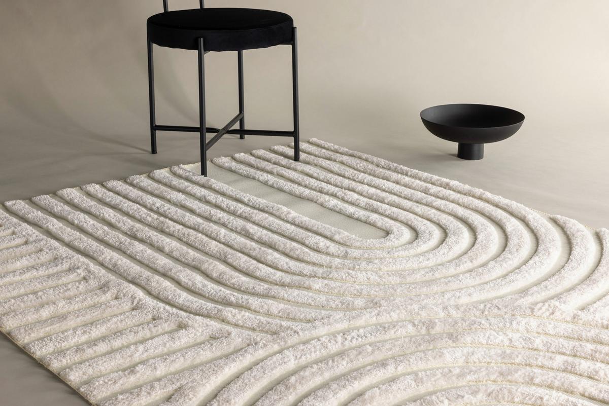 HOCHFLORTEPPICH NIKITA - Weiß, LIFESTYLE, Textil (290/200cm) - P & B