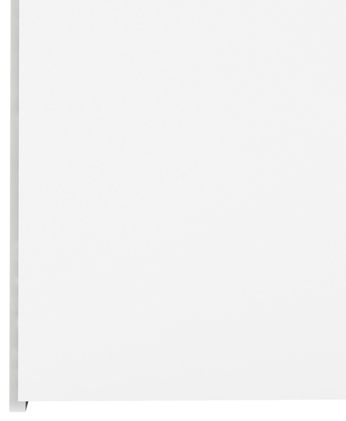 Omara Za Oblačila Space, Bela - srebrne barve/bela, Basics, kovina/leseni material (115,8/200,4/49,5cm) - MID.YOU