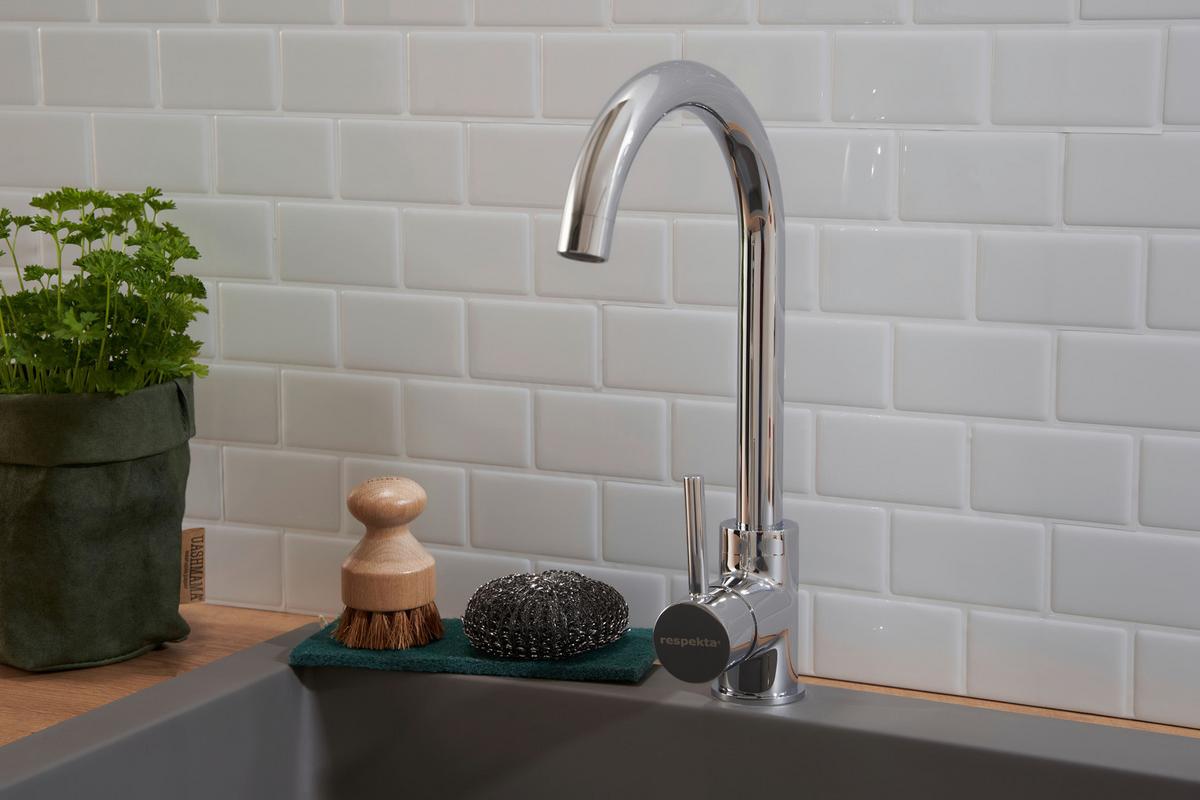 Einbauspüle Denver ca. 86x20x50 cm Grau - Grau, Trend, Glas/Kunststoff (86/20/50cm) - Respekta