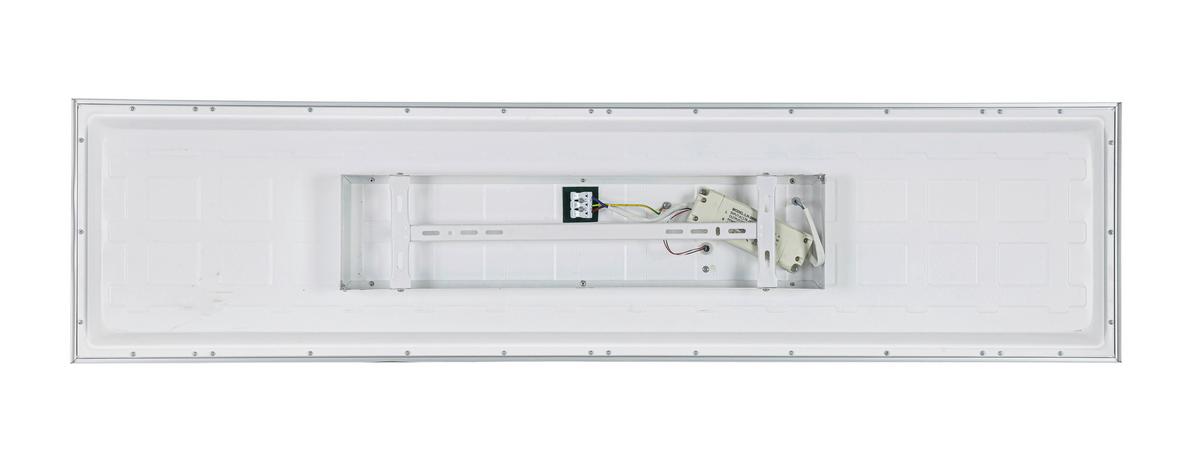 Stropna Led-svetilka Cornelius -Akt- - srebrne barve/bela, Moderno, kovina/umetna masa (120/30/7,5cm) - Mömax