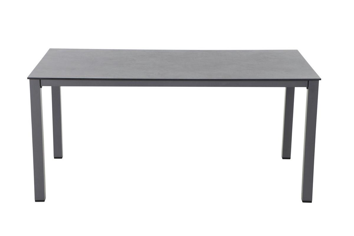 GARTENTISCH K95704 - Anthrazit, KONVENTIONELL, Holzwerkstoff/Kunststoff (160/90/72cm) - Siena Garden