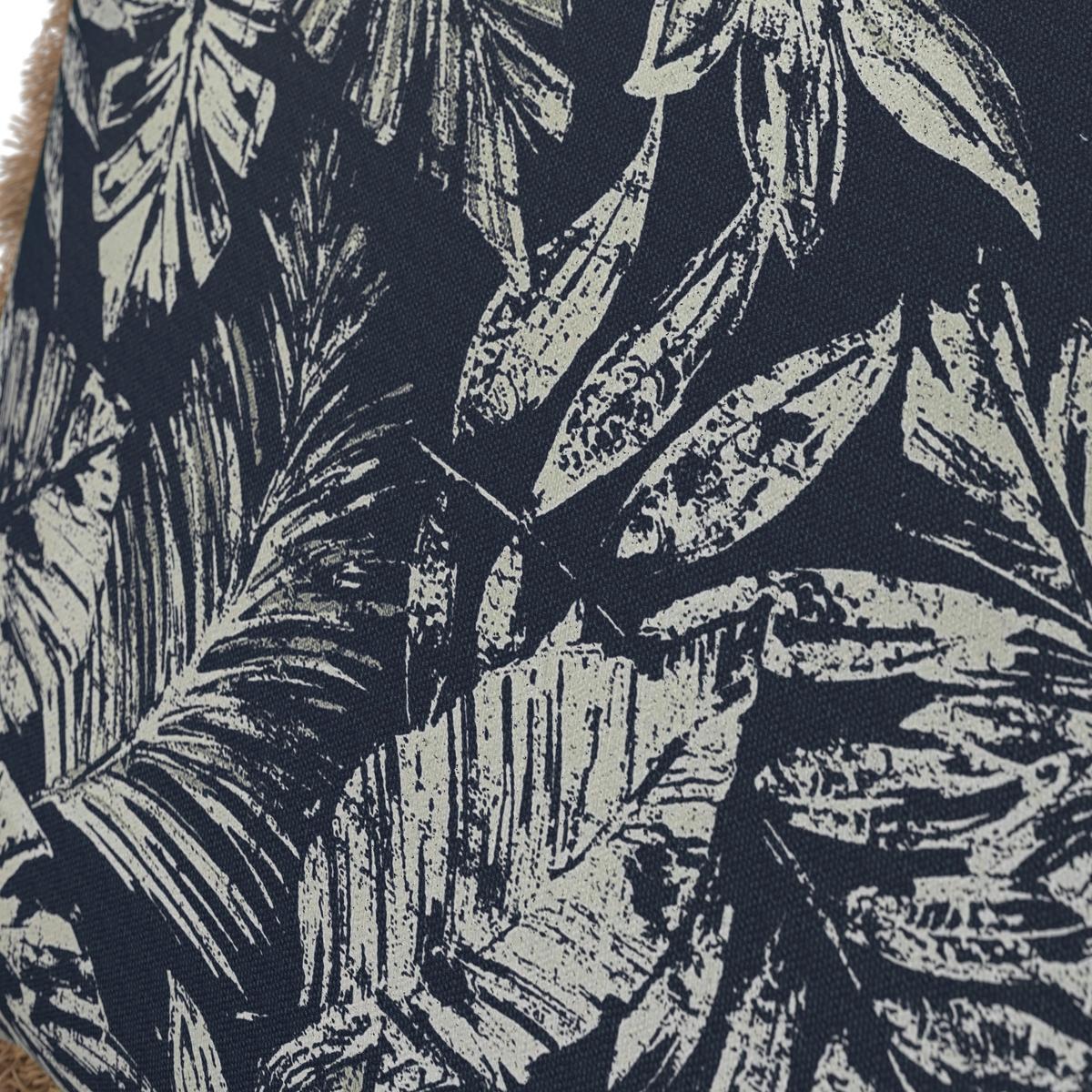 Outdoorkissen Nadia Blau/Weiß ca. 50x50 cm - Blau/Weiß, MODERN, Textil (50/50/10cm) - Bessagi Garden