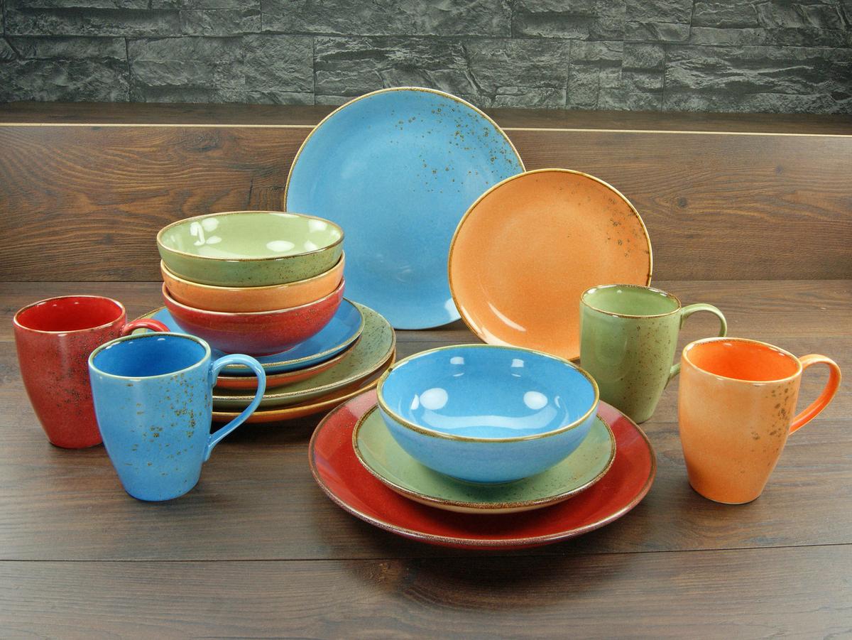 Kombiservice 19989, 16-teilig - Multicolor, Basics, Keramik (34/31,5/33cm) - Creatable