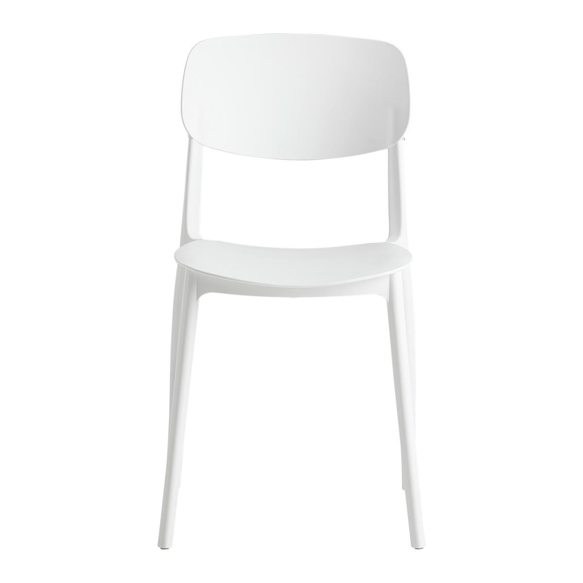 Stolica Jiri - bela, Moderno, plastika (44/78/49cm) - Based