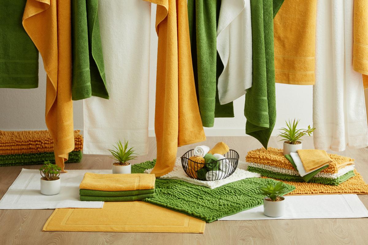 Handtuch Melanie in Gelb ca. 50x100cm - Gelb, Textil (50/100cm) - Modern Living