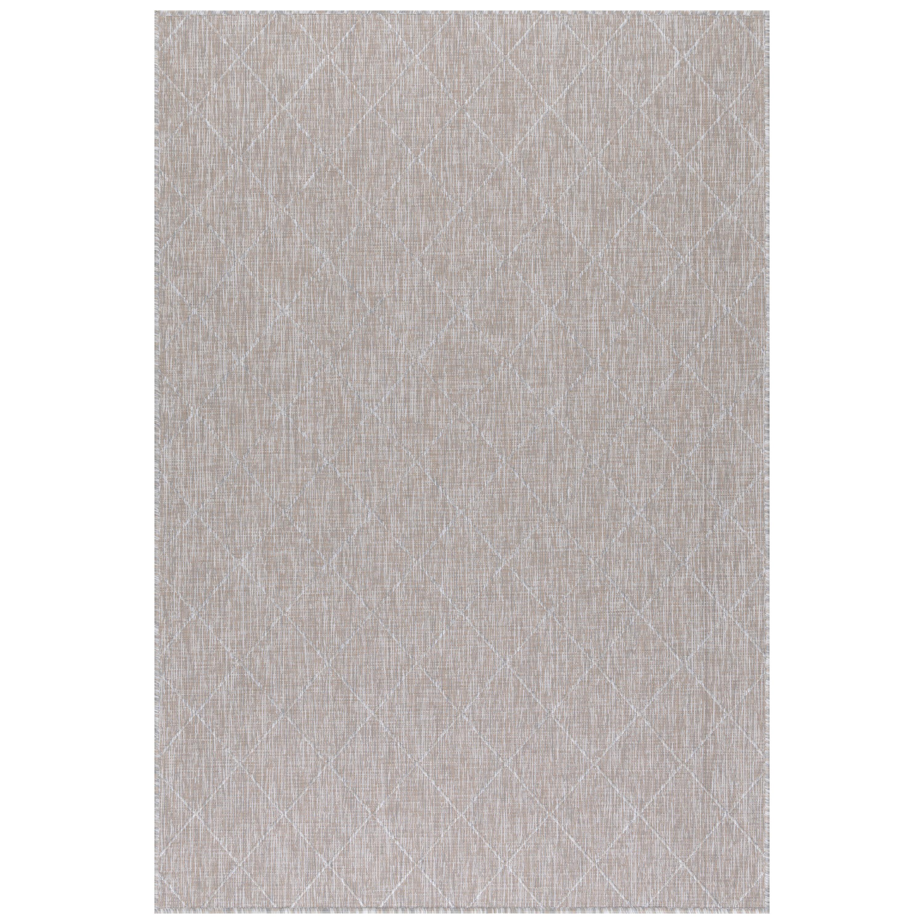 Outdoorteppich Zagora Grau/Beige ca. 120x170cm - Beige/Grau, Basics, Textil (120/170cm) - Novel