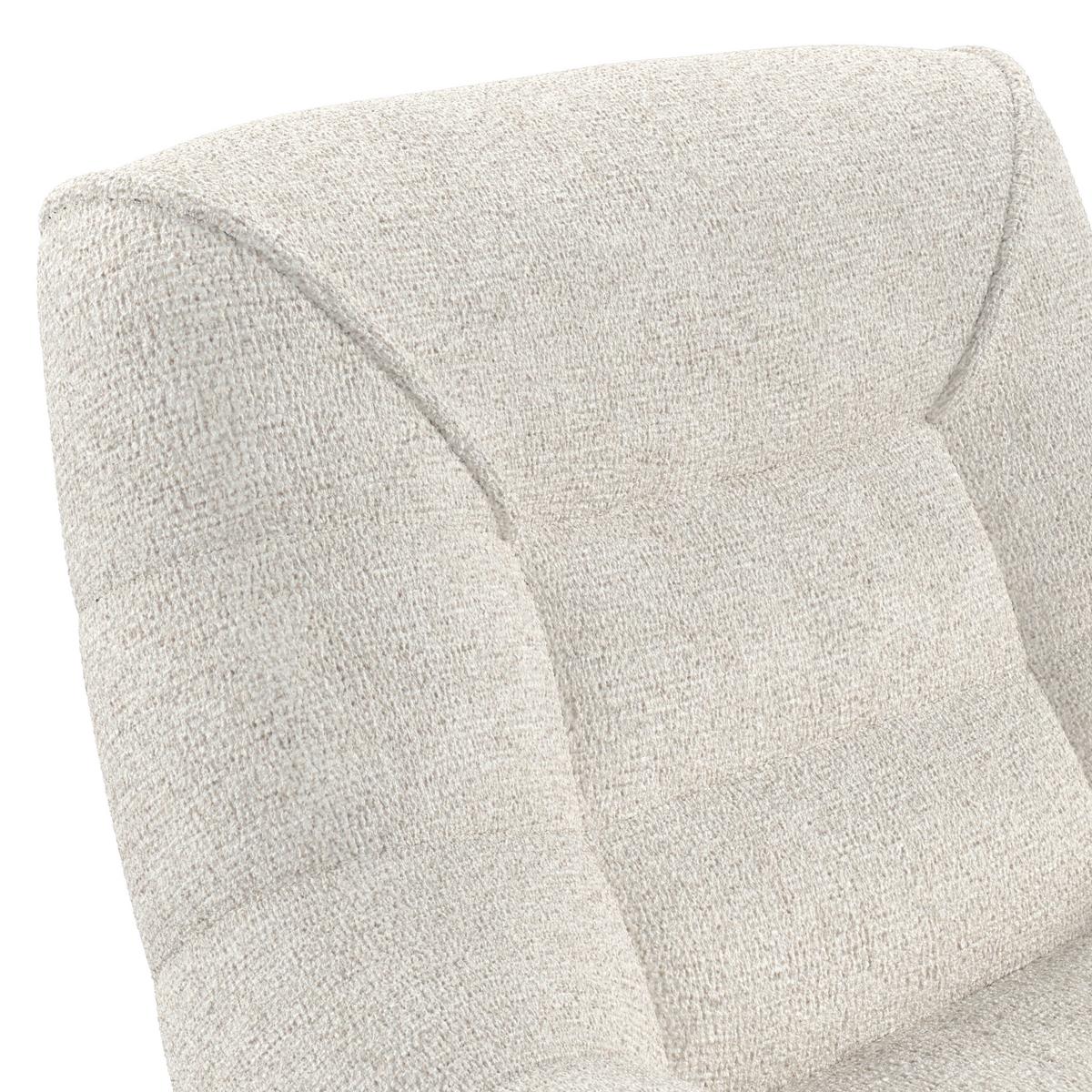 Relaks Fotelja Lorena - svijetlo siva/crna, Moderno, metal/tekstil (101/83/95cm) - Bessagi Home