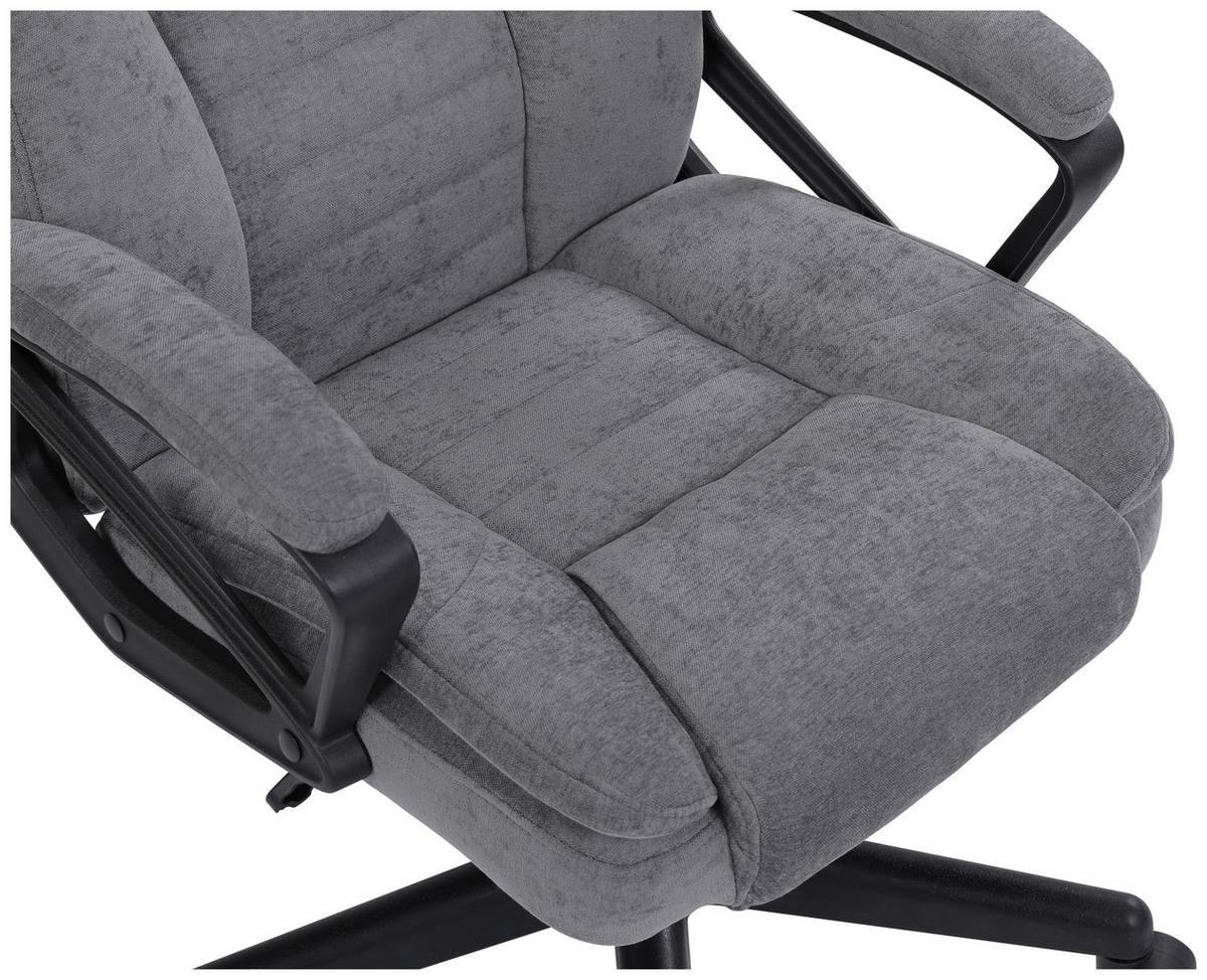 FOTEL SZEFA NIKITA  -EXKLUSIV- - czarny/szary, Konventionell, tworzywo sztuczne/metal (63/110-120/69cm) - Venda