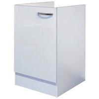 Spodnja Omarica Za Korito Alba, Bela, Š. 50 Cm - barve nerjavečega jekla/bela, Moderno, kovina/leseni material (50/82/57cm) - FlexWell