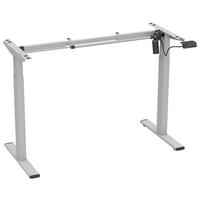 Tischgestell E-Lona Metall Silberfarben - Silberfarben, Design, Metall (92/48/71cm) - MID.YOU