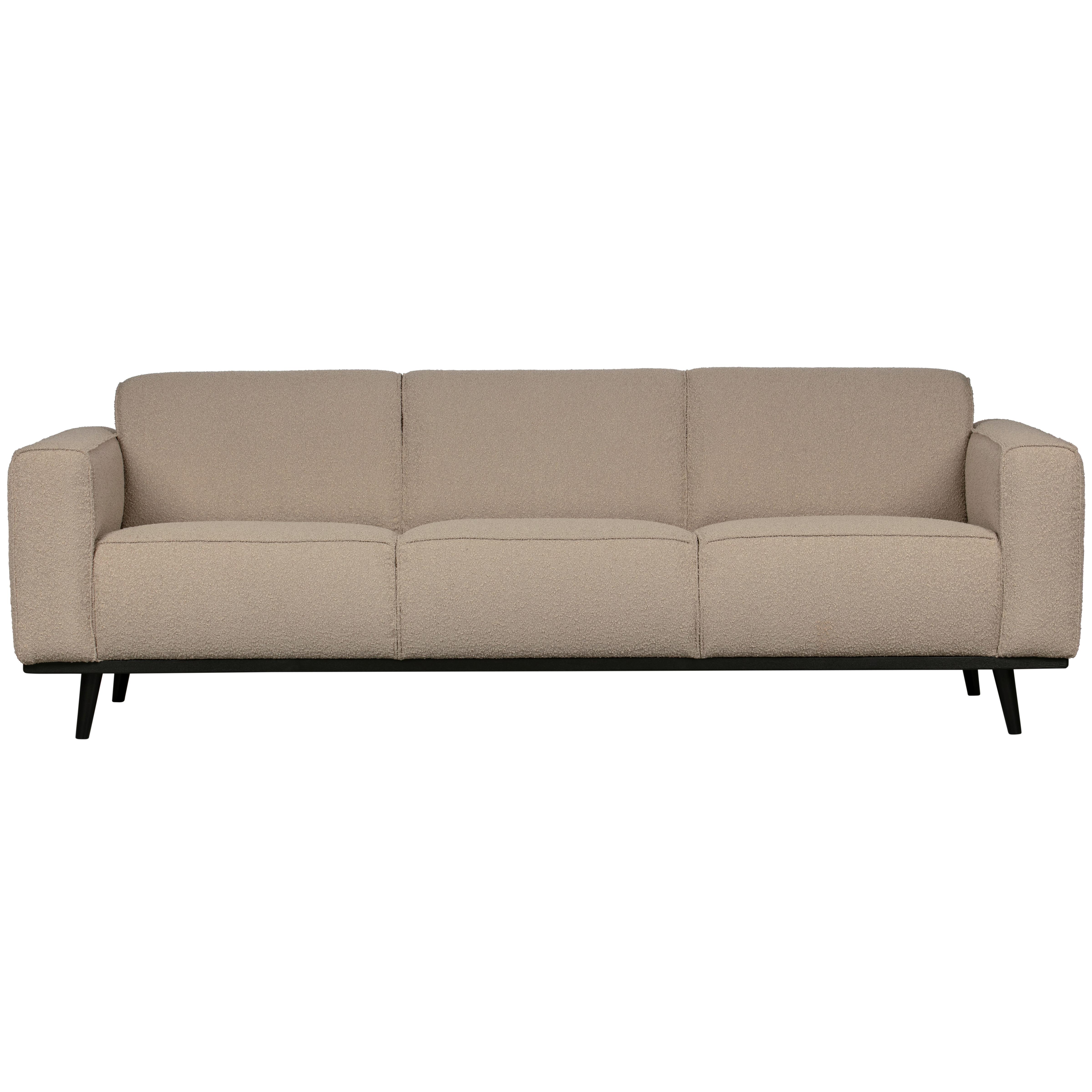 3-SITZER-SOFA Statement Beige B: 230cm - Beige, Design, Holz/Textil (230/77/93cm) - Livetastic