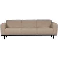 3-SITZER-SOFA Statement Beige B: 230cm - Beige, Design, Holz/Textil (230/77/93cm) - Livetastic