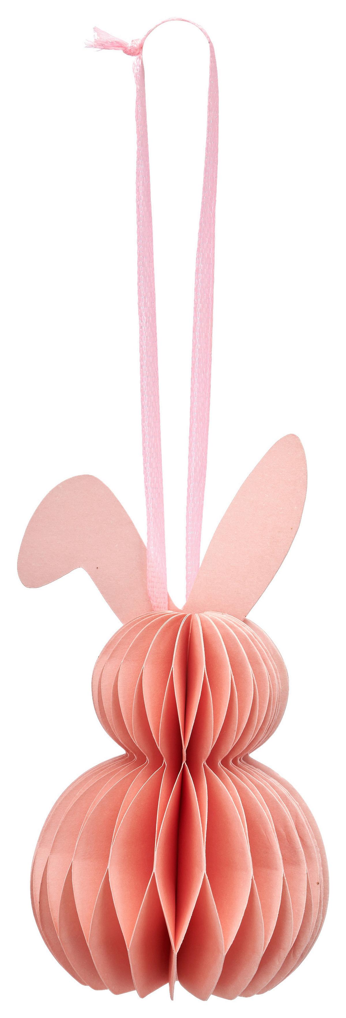 Dekohänger Paper I Gelb/Koralle/Lila/Grün, 4-tlg. - Koralle/Gelb, KONVENTIONELL, Papier (4,5/9/4,5cm) - Mömax