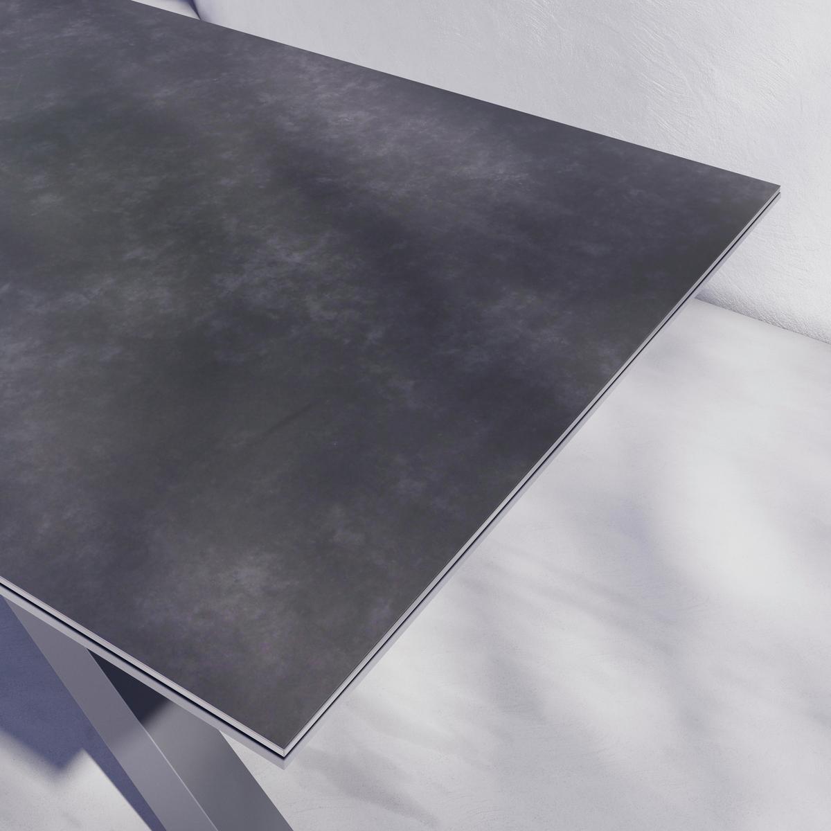 Gartentisch Marbella Anthrazit Aluminium - Anthrazit, MODERN, Glas/Metall (240/75/100cm) - Mömax