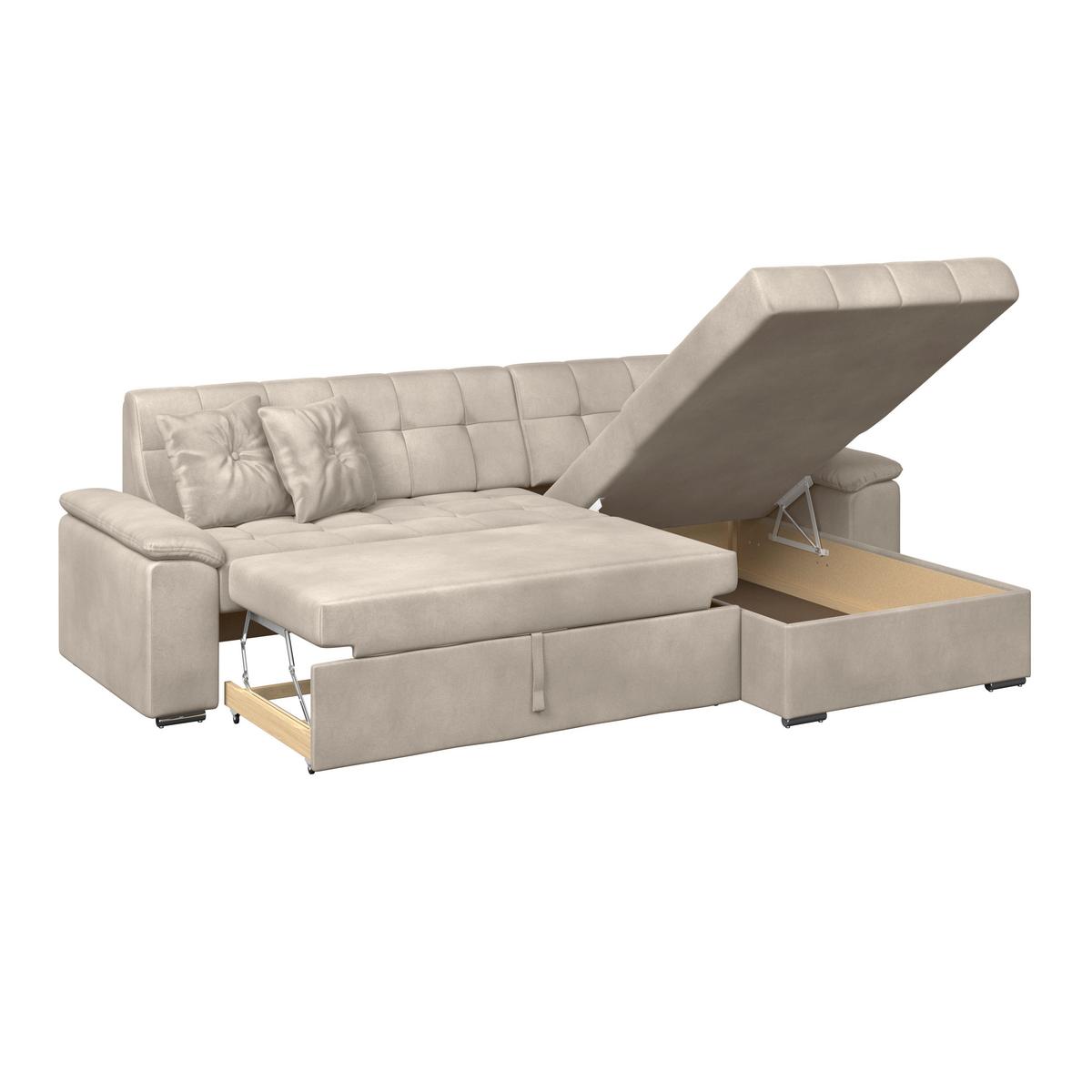 Kutna Garnitura Bali - bež, Trend, tekstil (257/167cm) - Modern Living