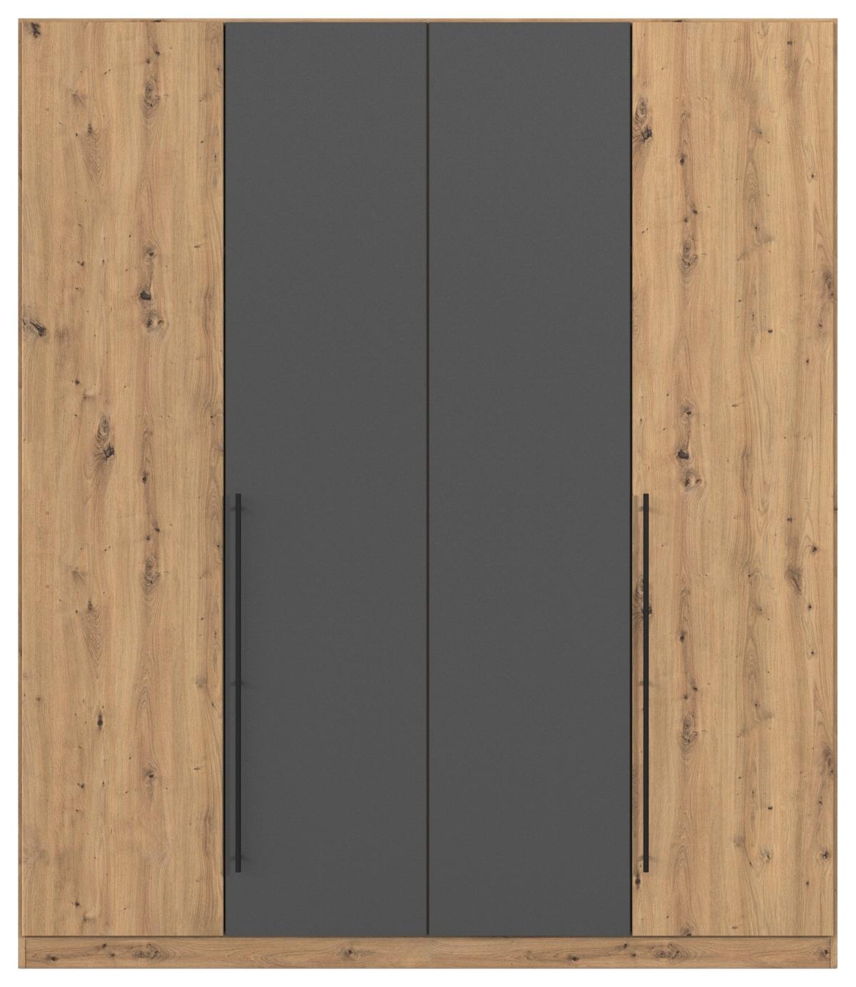 Șifonier Safari - stejar Artisan/gri, Konventionell, material pe bază de lemn (181/229/54cm)