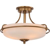 Stropna Svjetiljka Griffin - brončane boje/boje mjeda, Lifestyle, staklo/metal (42.2/30.1cm) - Elstead Lighting