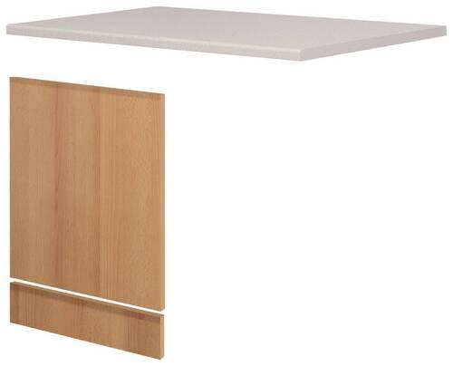 Küchenunterschrank in Buchefarbe 'Nano' - Beige/Buchefarben, MODERN, Holzwerkstoff (110/85/60cm) - FlexWell