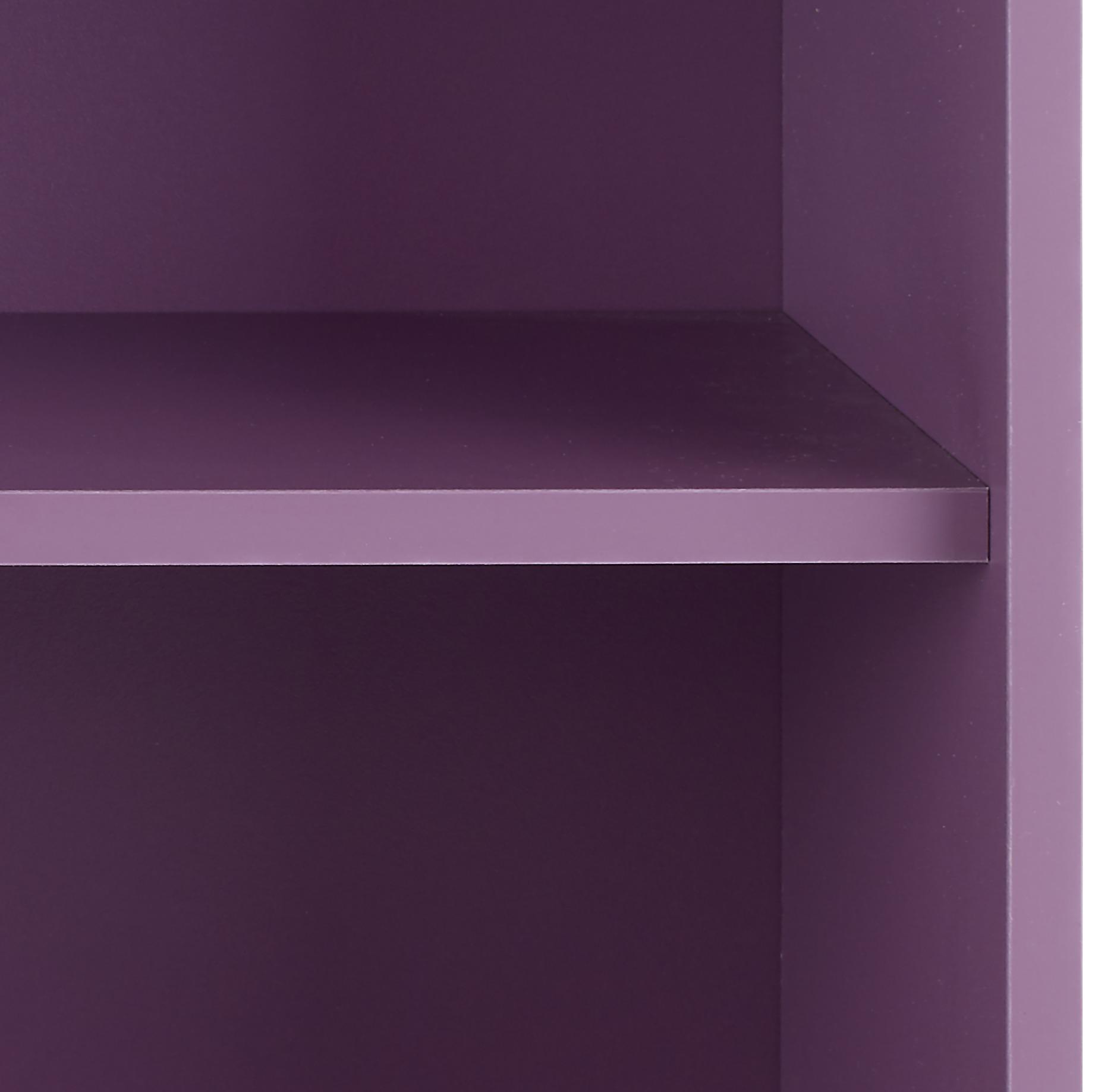 Regal Box - ljubičasta, Moderno, drvni materijal (46/46/25cm) - Modern Living