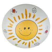 LAMPA SUFITOWA DZIECIĘCA 681 SUNNY - biały/żółty, Design, tworzywo sztuczne/metal (36cm)
