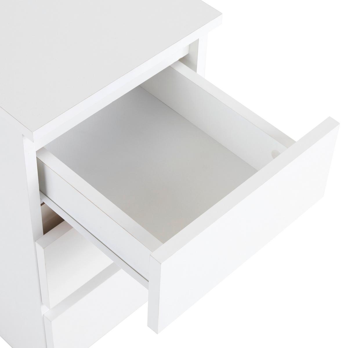 Nočna Omarica Ella, Bela - bela, Konvencionalno, leseni material (30/55/31cm)