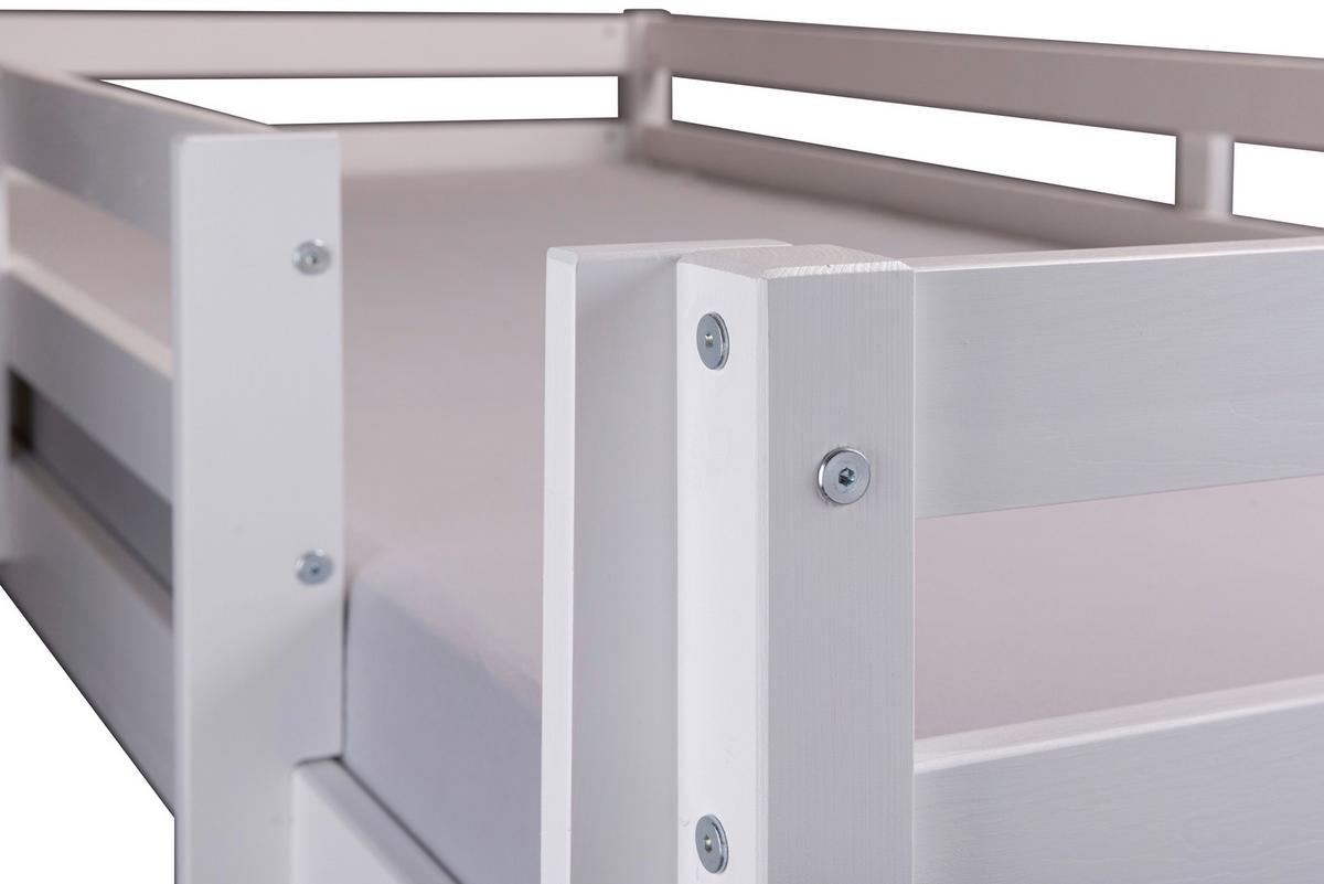Krevet Na Sprat Small Cloud - bela, Moderno, drvo (90/200cm) - Modern Living