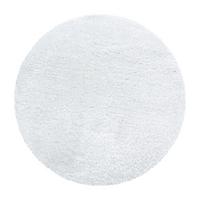 Hochflorteppich Brilliant Weiß Ø ca. 80cm - Weiß, Basics, Textil (80cm)