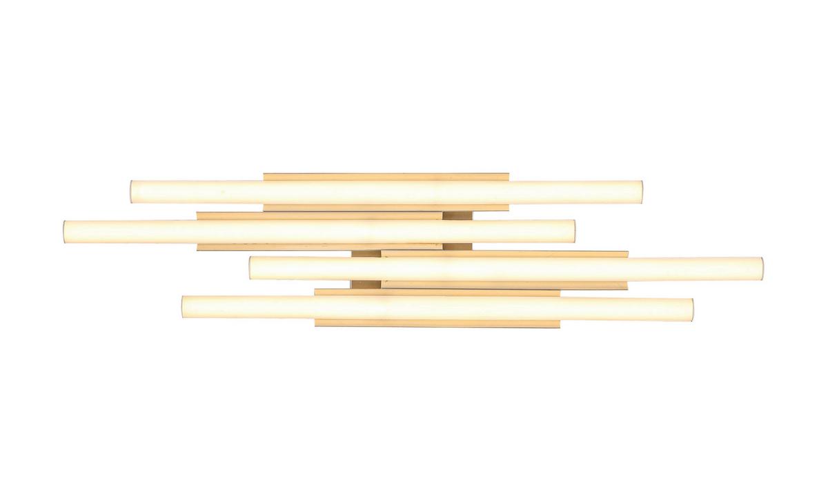 LED-Deckenleuchte Lir Champagner max. 30 Watt - Champagner, MODERN, Kunststoff/Metall (68/15cm) - Mömax
