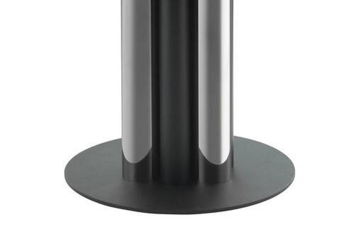 BEISTELLTISCH ZOMOU-SIV - Silberfarben, Modern, Glas/Metall (46/46/52cm) - Kayoom