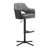 BARPALL VALLETTA - svart/antracit, Klassisk, metall/textil (57/92-119/52cm) - Premium Living
