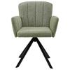 STOL MED ARMSTÖD NORA - grön/svart, Modern, metall/trä (61/87/65cm) - Premium Living