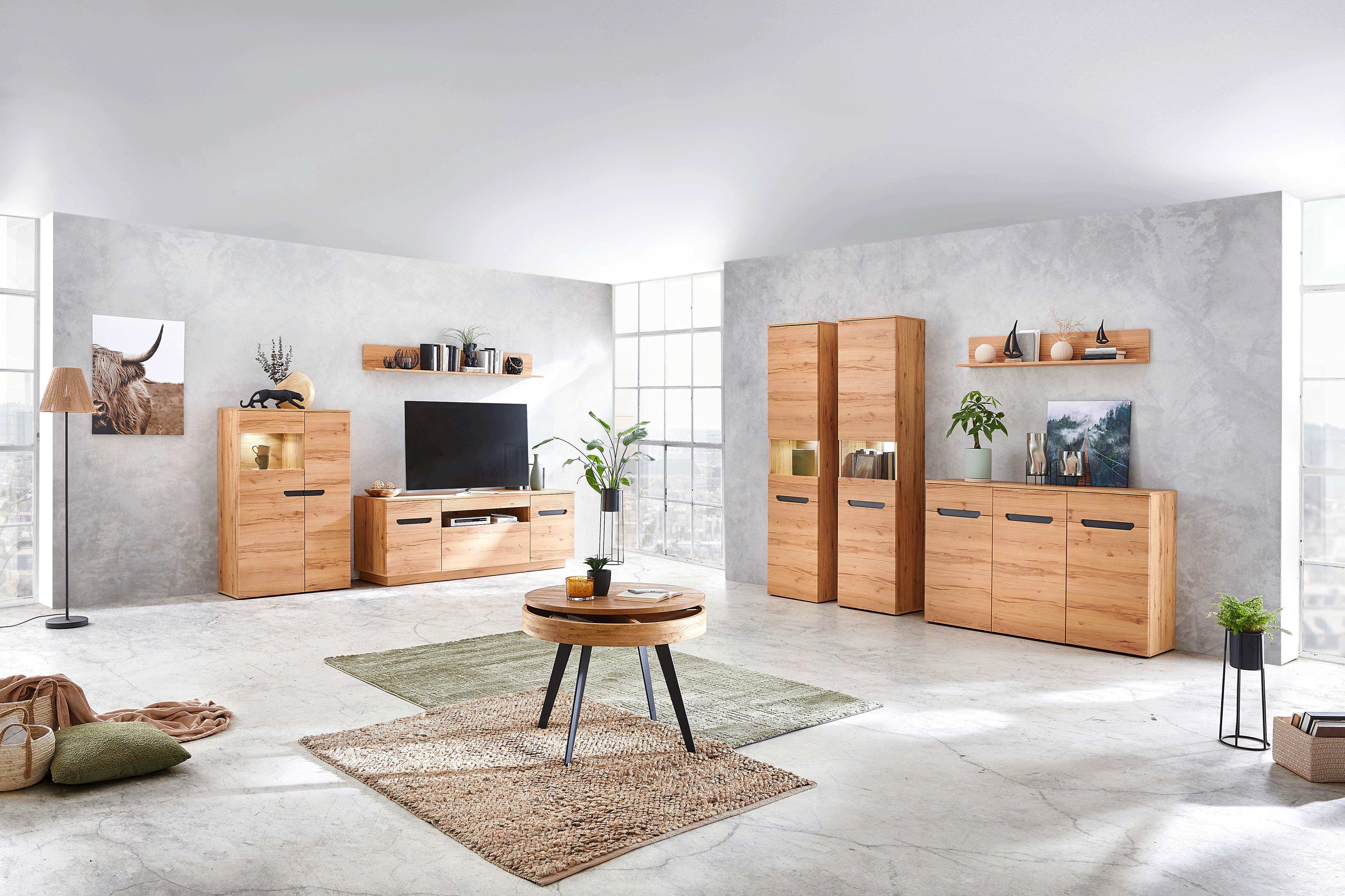 Comodă cu uși ALANA - Modern, material pe bază de lemn (139,6/89,4/38cm) - Modern Living
