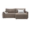 Ecksofa Dios Taupe - Taupe/Schwarz, MODERN, Holz/Kunststoff (228/91/146cm) - Based