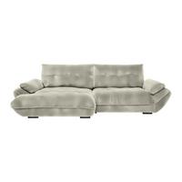 Wohnlandschaft Vivo Creme - Creme/Schwarz, MODERN, Kunststoff/Textil (179/63/317cm) - Premium Living