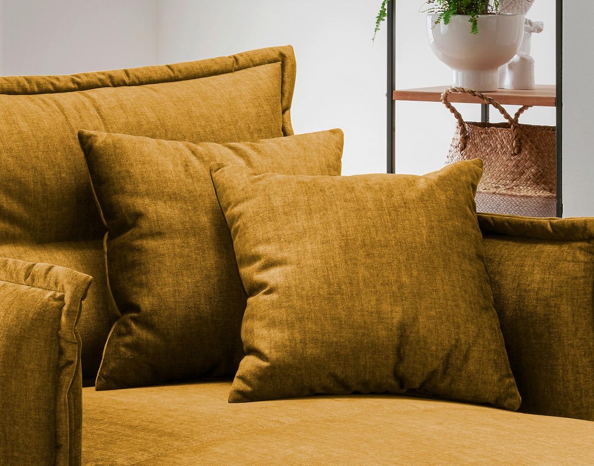 Relaxsessel Lava Gelb Velours - Gelb/Schwarz, MODERN, Textil/Metall (111/101/167cm) - Livetastic