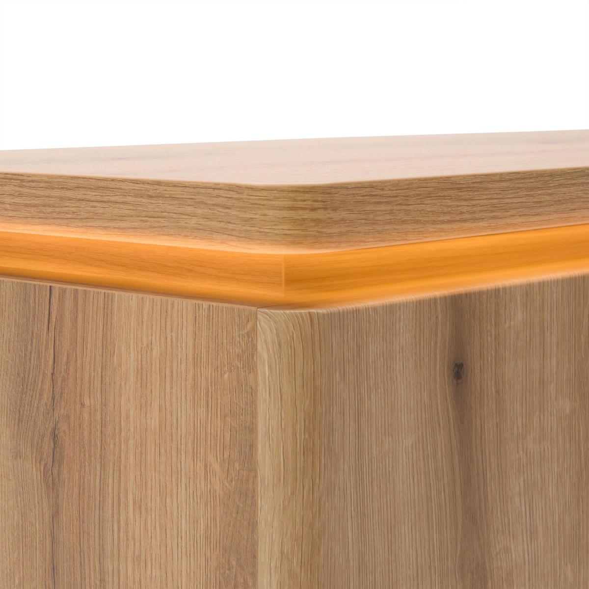 Sideboard Alameda Eichefarben - Eichefarben/Anthrazit, MODERN, Holzwerkstoff/Metall (150/81/44cm) - Mömax