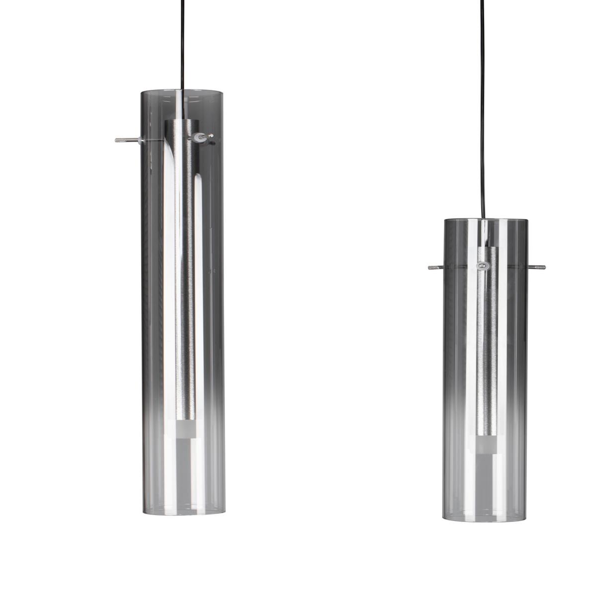 LAMPA WISZĄCA LED TURIN - czarny, Design, metal/szkło (92/8,5/150cm) - Ambiente