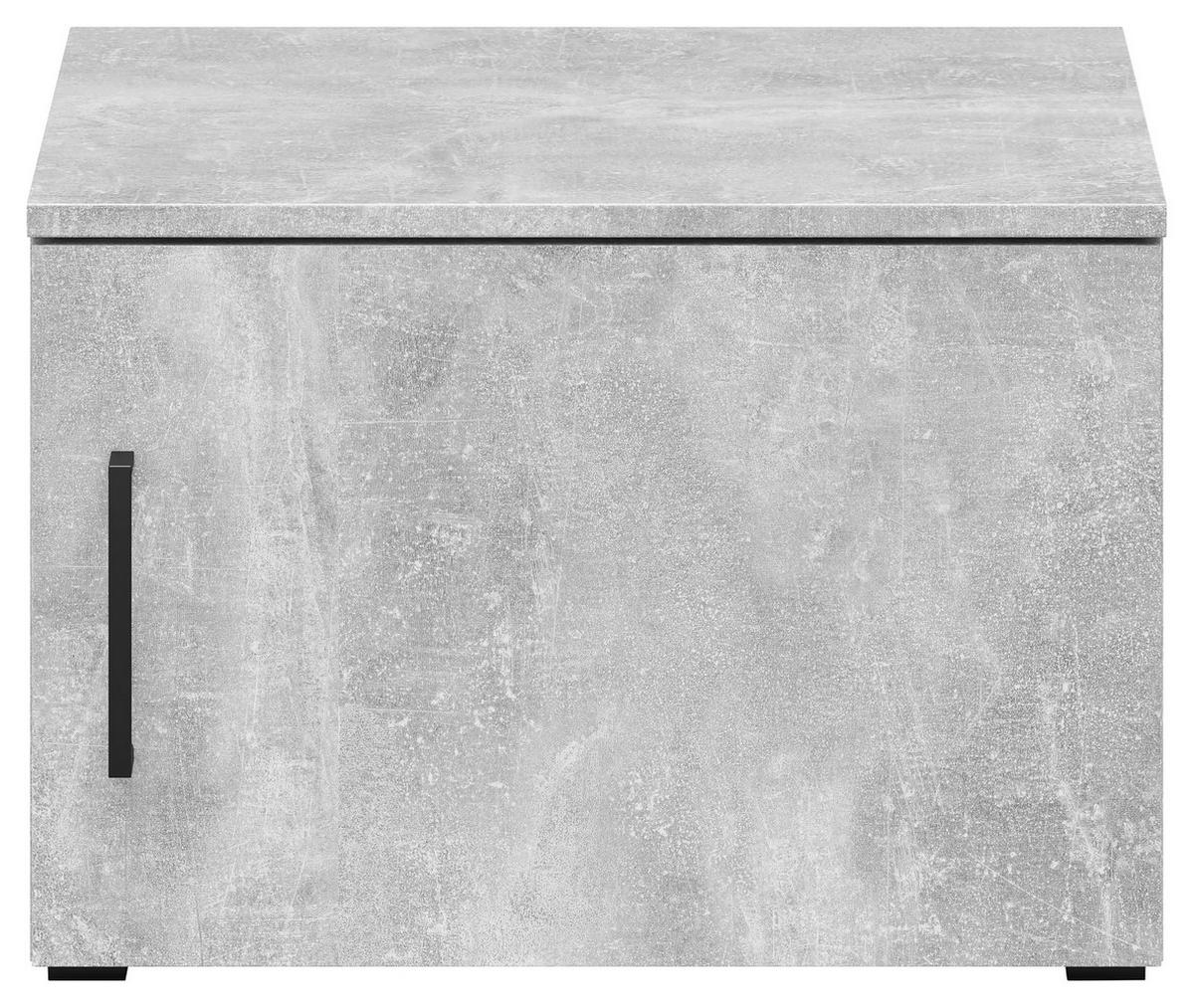 Aufsatzschrank Multistauraum Grau - Schwarz/Grau, MODERN, Holzwerkstoff/Kunststoff (50/35/40cm) - Mömax