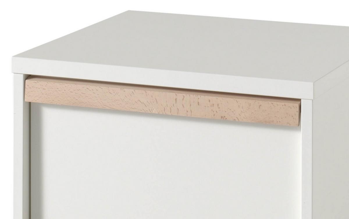 Rollcontainer London Weiß - Buchefarben/Weiß, MODERN, Holz/Holzwerkstoff (48,1/60/44cm) - Vipack