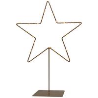LED-Dekoleuchte Stirni in Goldfarben - Goldfarben, Konventionell, Metall (39cm) - Modern Living