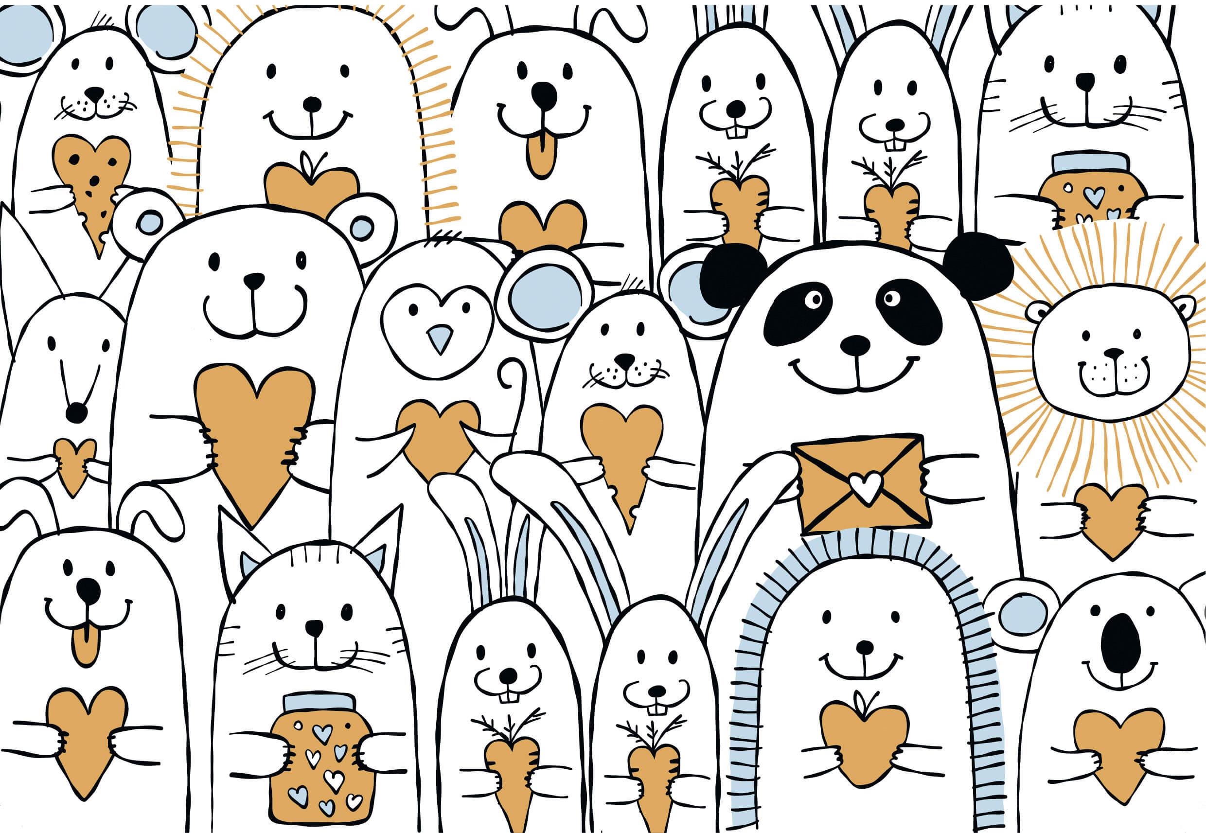 Glückwunschkarte Edelschwarz Multicolor - Basics, Papier (13/9cm)