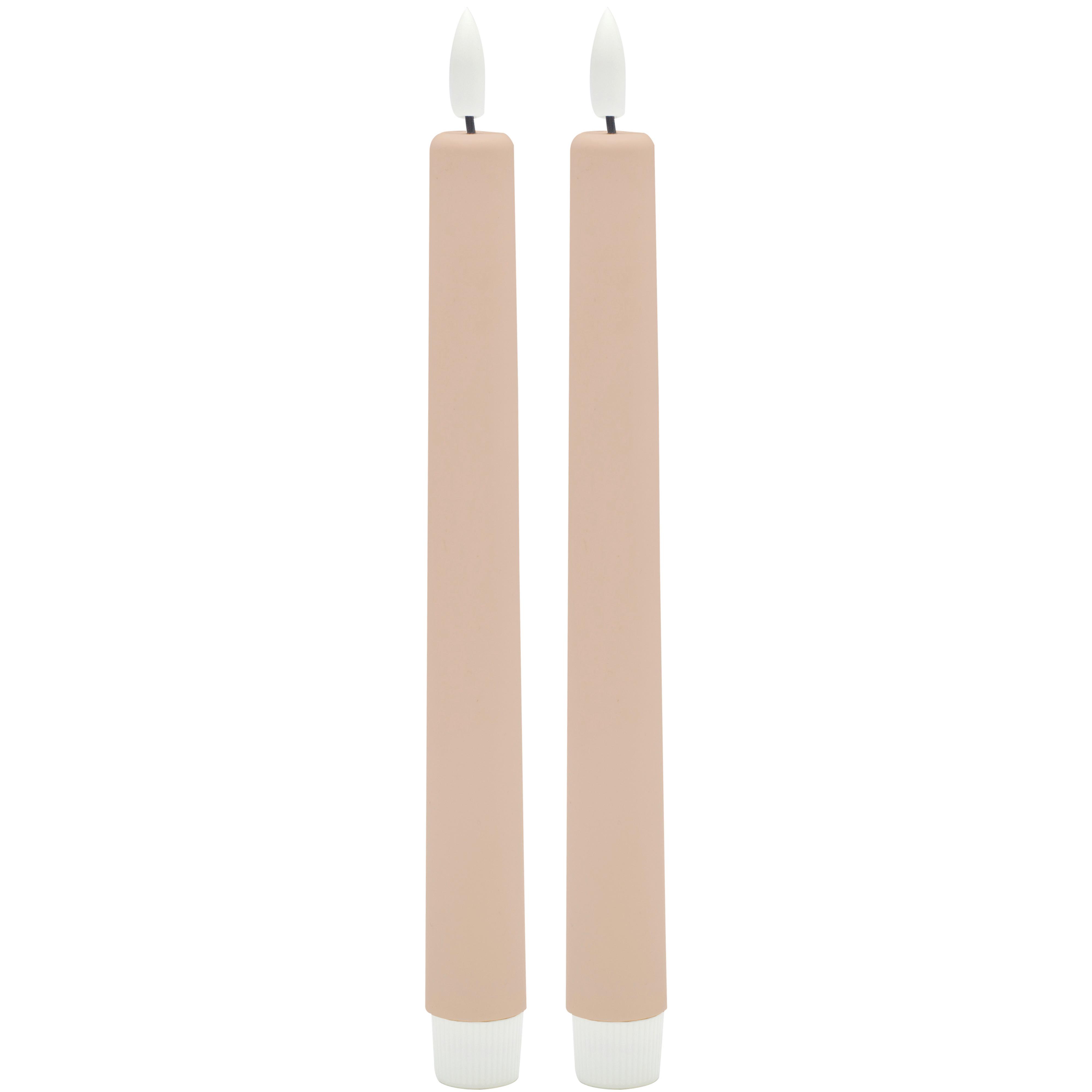 NAMIZNA SVEČA RINA - peščene barve, umetna masa/naravni materiali (2,2/22cm) - Mömax