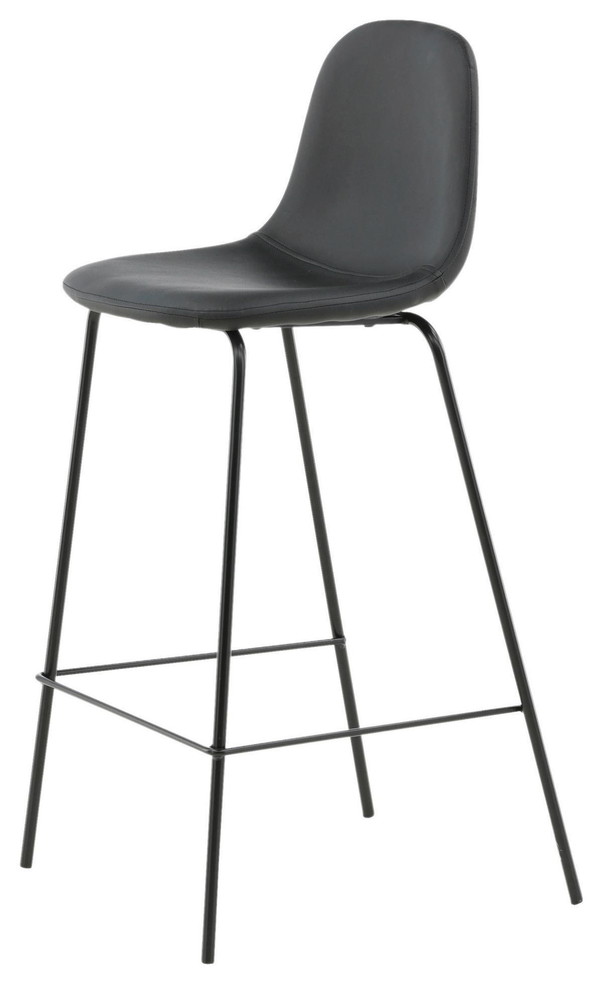 BARHOCKER-SET POLAR - Schwarz, Design, Kunststoff/Textil (41,5/105/43cm) - Livetastic