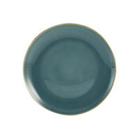 Lapostányér Linen - kék, kerámia (28/28/3cm) - Premium Living