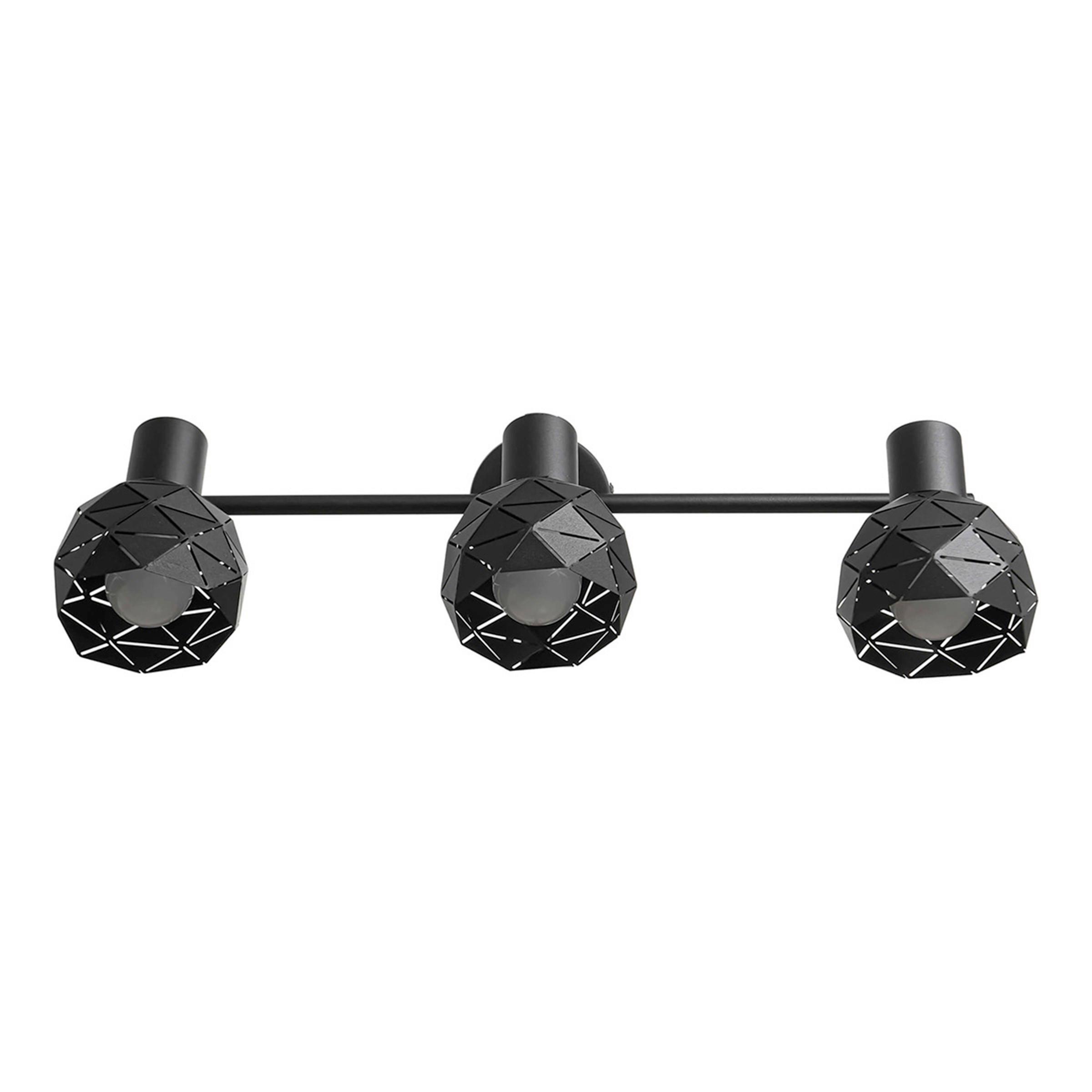 Strahler Lp-8069/2ws Reus - Schwarz, Konventionell, Metall (17/48/10cm)