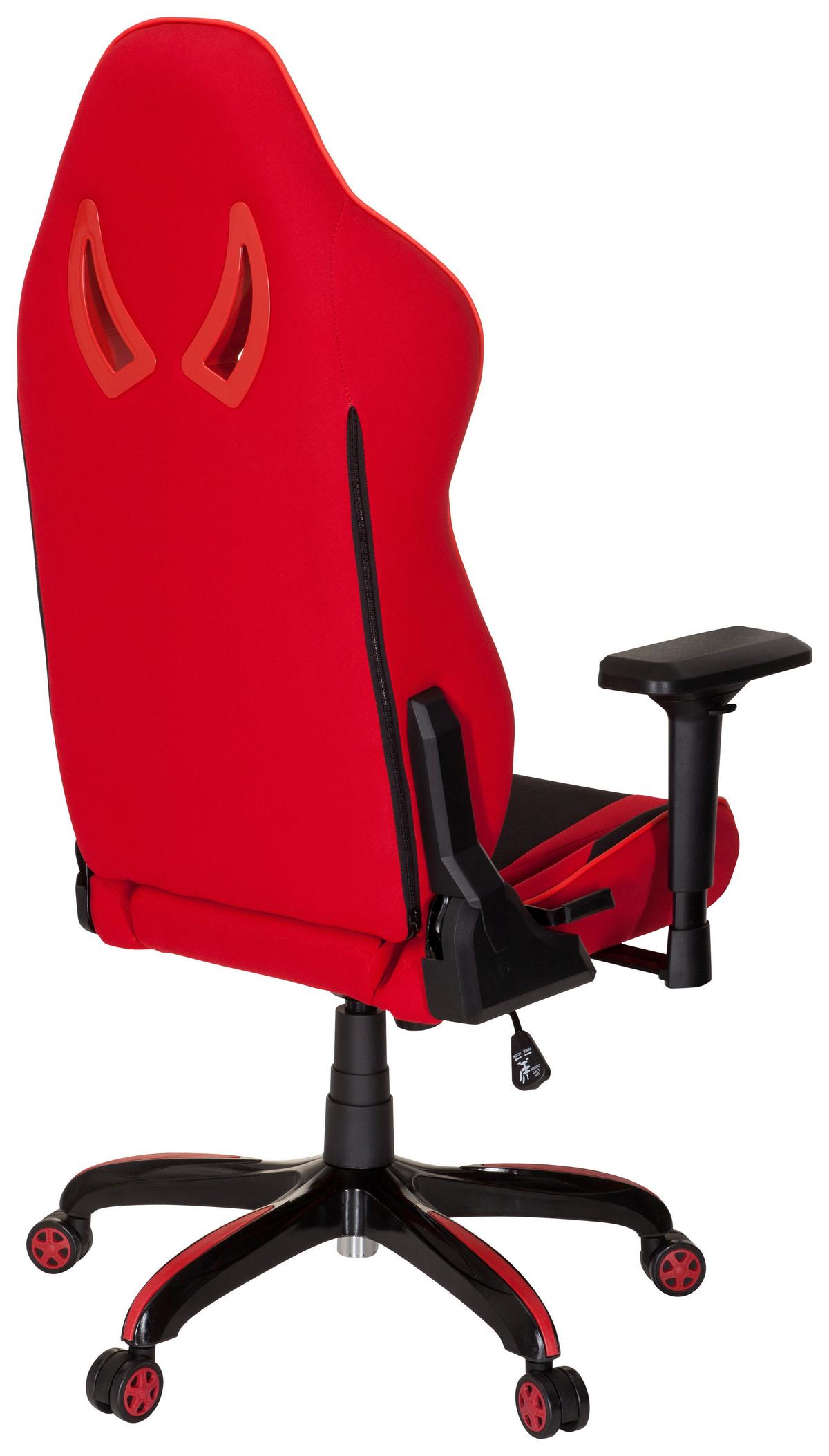 Gaming Stol Promoter Ii, Črna, Rdeča - rdeča/črna, Moderno, umetna masa/tekstil (74/133/67cm) - MID.YOU