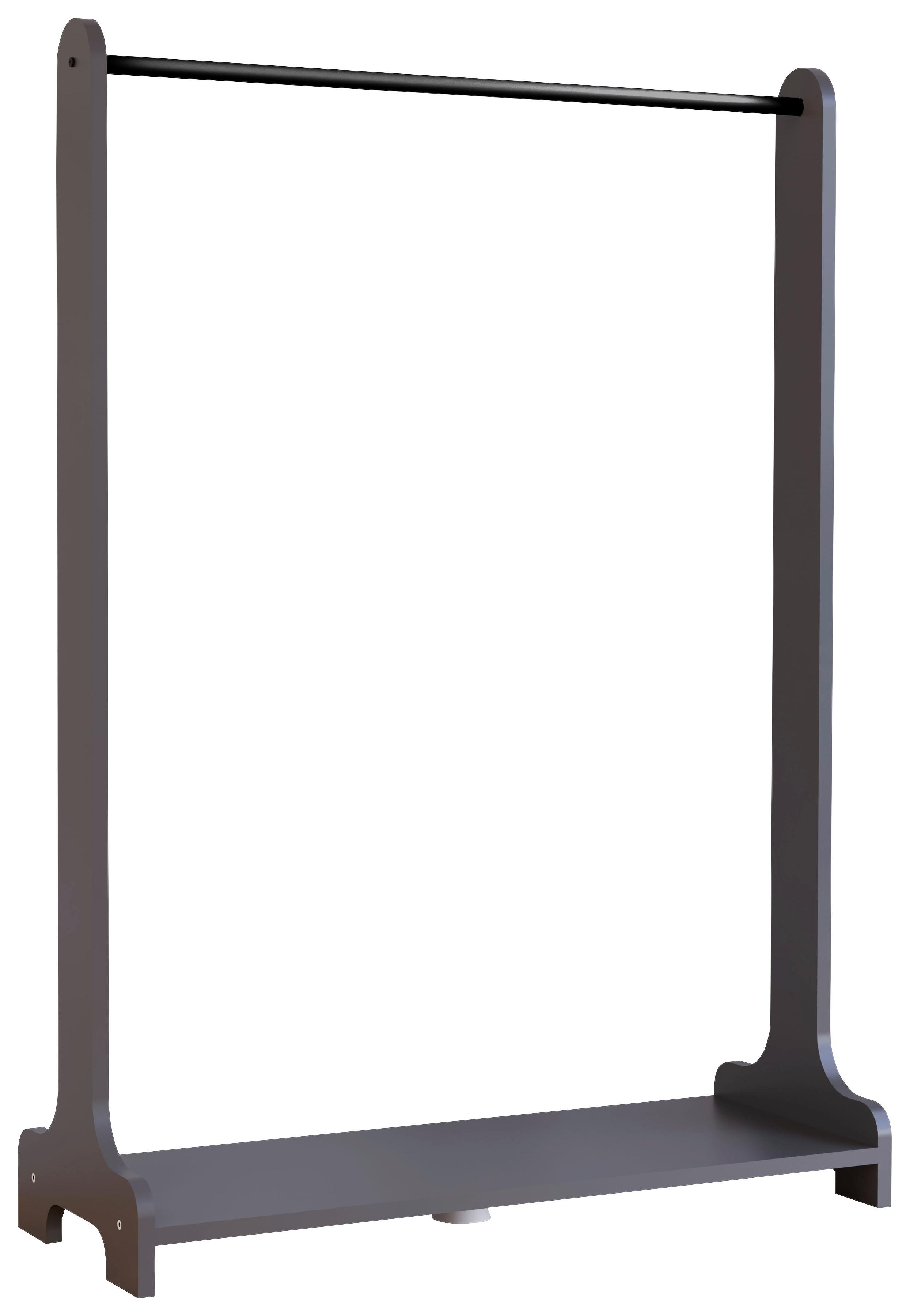 GARDEROBENSTÄNDER LEMPU M - Anthrazit, Design, Holzwerkstoff/Metall (89/128/35cm) - MID.YOU