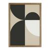 VÄGGDEKORATION CLEA - beige/ljusbrun, Basics, papper/trä (30/40/1,5cm) - Modern Living