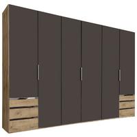 Ormar S Klasičnim Vratima Level 36a - boje grafita/boje hrasta, Moderno, drvni materijal/metal (300/216/58cm) - Modern Living